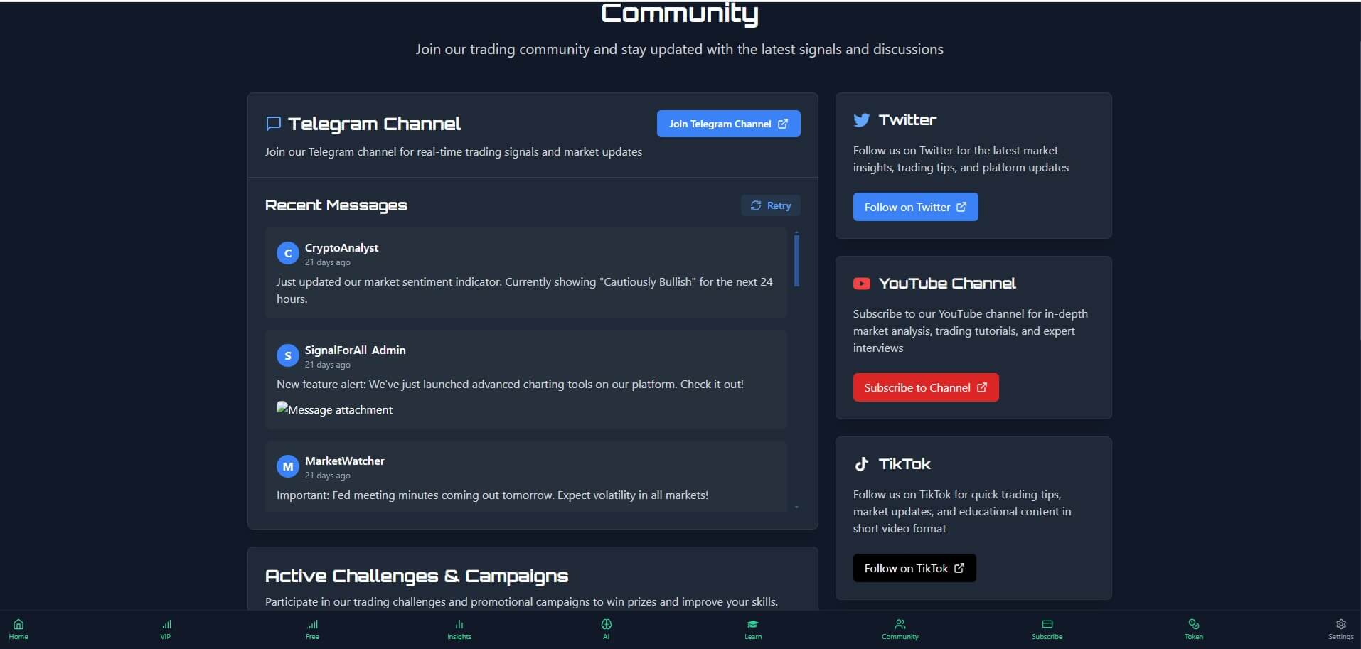 Trading Community